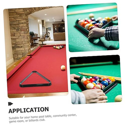 Sosoport Mini Billiard Rack Triangle for Boys and Girls Retro Style Pool Table Accessories Compact Size Billiard Triangle Frame for Pool Balls Display for Children's Games