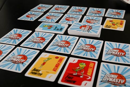 Dunk Dynasty – The Ultimate Basketball Card Game! Strategic Card Game for Kids and Adults. Great for Parties and Game Nights. 2-5 Players, Ages 7+.