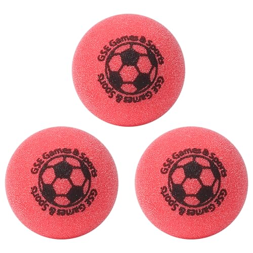 GSE Games & Sports Expert Regulation Size 35mm(1.38") Table Replacement Foosball Balls, Official Tournament Table Soccer Balls, Foosball Table Accessories - color: Red, style: 3 Pack