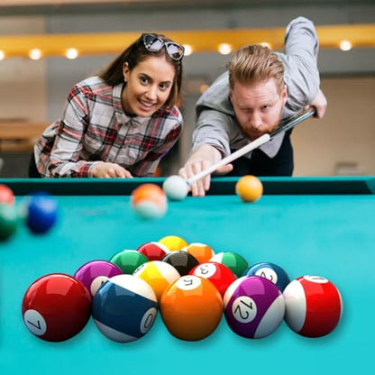 East Eagle Billiard/Pool Balls, Complete 16 Balls Set (2-1/4 Inch)