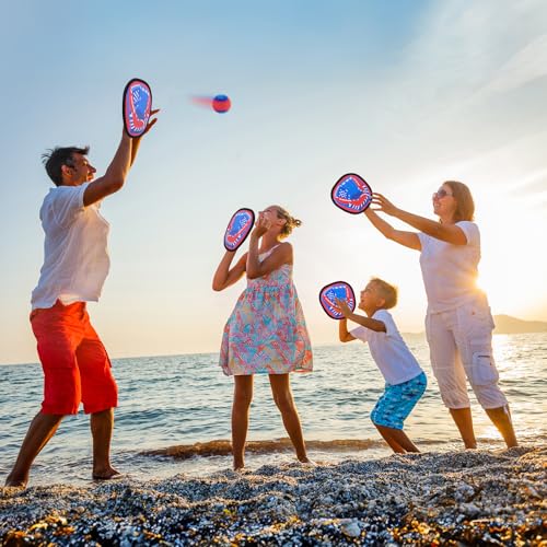 Toss and Catch Ball Set Kids Baseball Training Soft Sticky Balls Baseball Games for Toddler Toys Ball Catch Game Outdoor Yard Camping Beach Pool Toy Baseball Gifts Easter Gifts for Kids