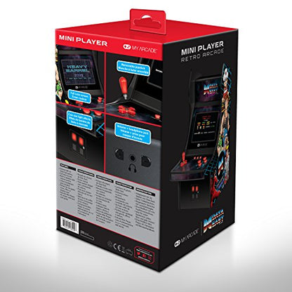 My Arcade Data East Classics Mini Player - 10 Inch Mini Arcade Machine Cabinet - 34 Retro Games Included - Heavy Barrel, Caveman Ninja, and More - Licensed Collectible