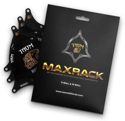 Taom Black Max Rack 9 Ball & 10 Ball Template for Pool/Billiards