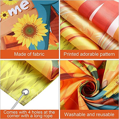 Happy Thanksgiving Toss Game Banner with 3 Bean Bags Scarecrow Bean Bag Toss Games Thanksgiving Game Decoration Thanksgiving Turkey Harvest Party Games for Adult Party Supplies
