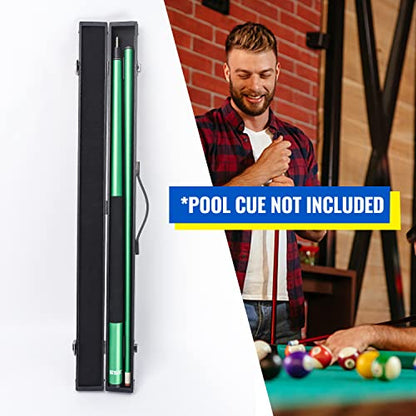 GSE Games & Sports Expert Billiard Pool Cue Stick Hard Box for 2-Piece Pool Cue Stick, Billiard Carrying Case Holds 1 Butt and 1 Shaft - color: Black