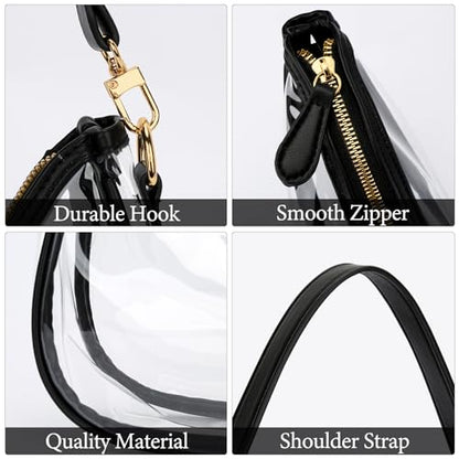 KKXIU Shoulder Bag for Women Cute Hobo Purses and Handbags Retro Clutch Underarm Purse | Cute - color: Black-t
