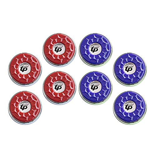 Shuffleboard Pucks,(Dia.53mm 2-1/8'') Mini Shuffleboard Pucks Set, Shuffleboard Pucks Equipment for Family Fun Home Game - color: Red&Blue
