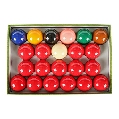 ASKA Billiards Snooker Balls Set, 22 Balls Including a Cue Ball - style: SB01A, Grade A, Set of 22 balls 2-1/4