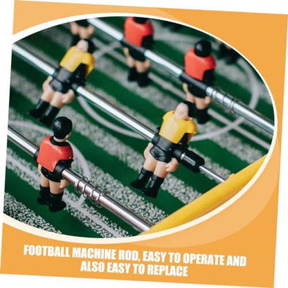 Soccer Machine Part Foosball Table Rod 3pcs Metal Operation Pole Easy Assembly for Football Table