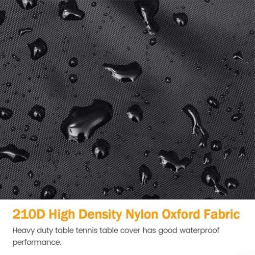 Table Tennis Table Cover Waterproof Dustproof 210D Polyester Fits Standard Folding for ping Pong Tables