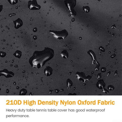 Table Tennis Table Cover Waterproof Dustproof 210D Polyester Fits Standard Folding for ping Pong Tables