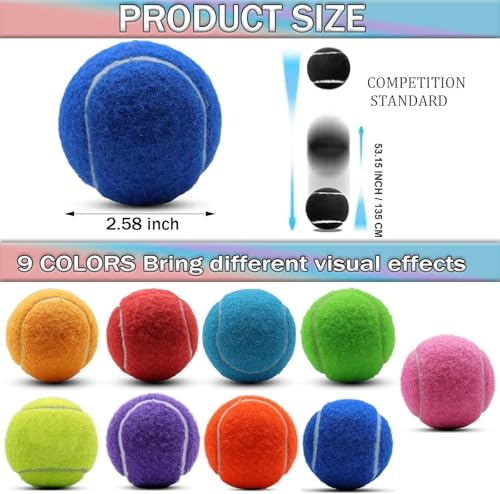 SHYUJAJIE Tennis Balls, 40 Pack Training Tennis Balls,High Elasticity Practice Tennis for Beginner, Exercise Playing Balls for Pet Dog - color: Light Pink