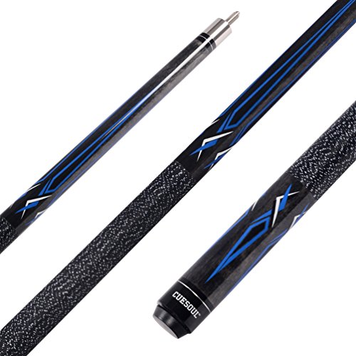 CUESOUL 19oz Pool Cue Sticks with Hard Pool Cue Case - color: E104-E102
