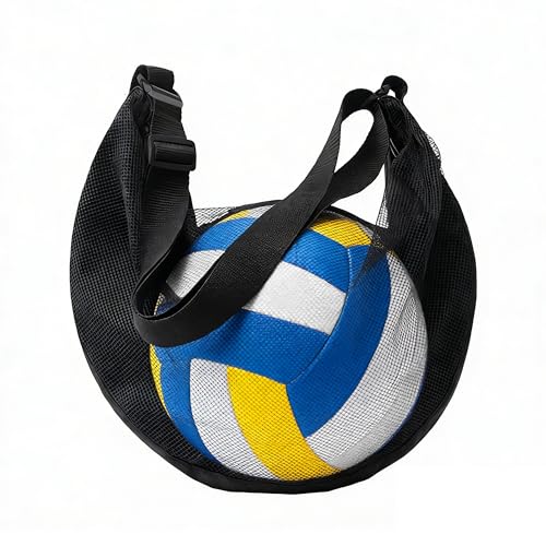 Mesh Ball Bag for Basketball Soccer & Volleyball, Sports Ball Bag with Zipper Pocket,Ball Storage Bag,Lightweight and Breathable - style: Style a