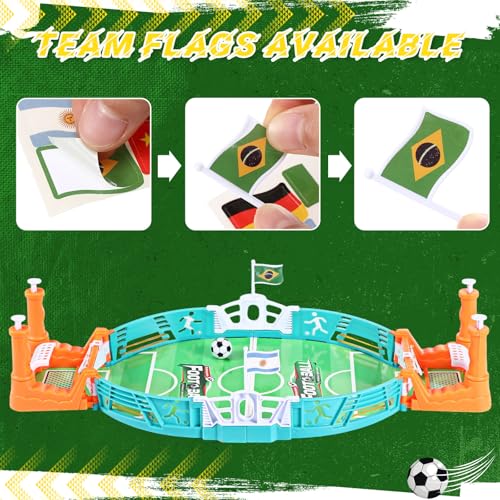 2 Set Mini Soccer Board Game for Kids Soccer Gifts, Foosball Table Football Pinball Interactive Sports Game for Adults Boys Girls Family Playroom Night Party