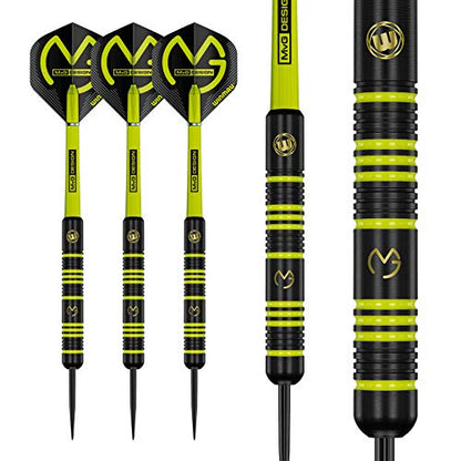 Winmau Darts - Michael Van Gerwen | Mike Maloney | Leonard Gates - Professional Players - Soft Tip Darts - Includes Dart Flights and Shafts - size: 20g