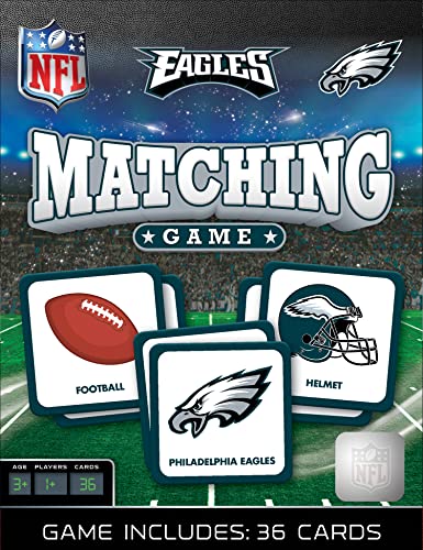 MasterPieces Sports Games - Philadelphia Eagles NFL Matching Game - Game for Kids and Family - Laugh and Learn - style: Philadelphia Eagles