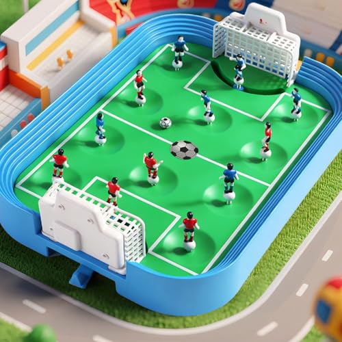Fun and Engaging Double Player Football Table Game Suitable for All Ages and Skill Levels Football Table Game - color: Blue