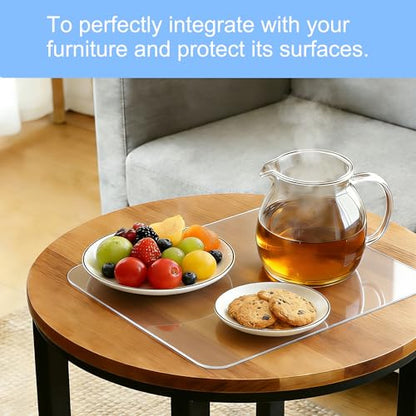 Anti Slip Mat, Non Slip Pad - 10x7.5 Inch Clear Reusable Rubber Desk Mat, Dishwasher Safe with Micro-Suction for Furniture, Guitar, Walker & Pet Safety - color: Clear