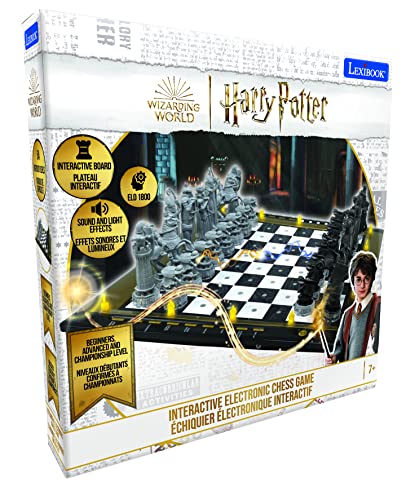 Lexibook Harry Potter® Electronic Chess Game with Tactile Keyboard and Light and Sound Effects, 32 Pieces, 64 Levels of Difficulty, Family Board Game, CG3000HP - style: CG3000HP