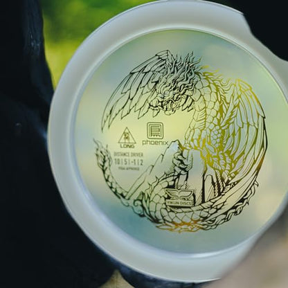 yikundiscs Yikun Professional Disc Golf Fairway Driver|Distance Driver|165-175g| Perfect for Outdoor Games and Competition[Dics Shade Color May Vary] - color: White-gold