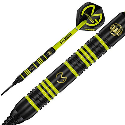 Winmau Darts - Michael Van Gerwen | Mike Maloney | Leonard Gates - Professional Players - Soft Tip Darts - Includes Dart Flights and Shafts - size: 20g