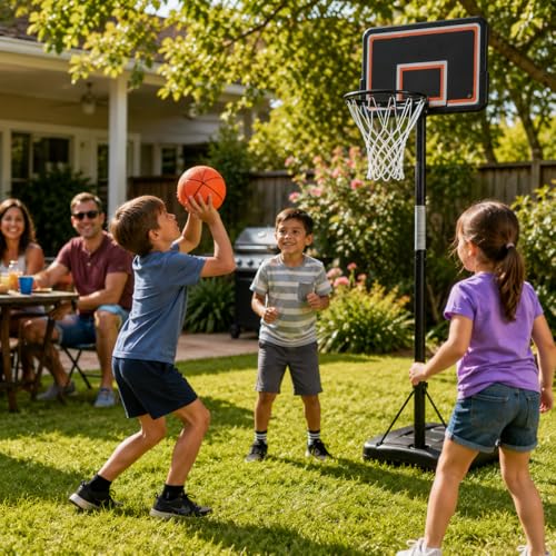 The Dreidel Company 7" Mini Rubber Basketball for Kids – Size 3 Youth Indoor Outdoor Basketball with Easy Grip Pebbled Texture for Mini Hoops, Toddlers and Beginner Ballers - size: 1-Pack