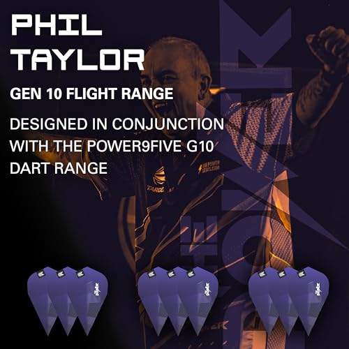 Target Darts Phil Taylor G10 Vapor Pro Ultra Dart Flights - 3 Set Pack (9 in Total)