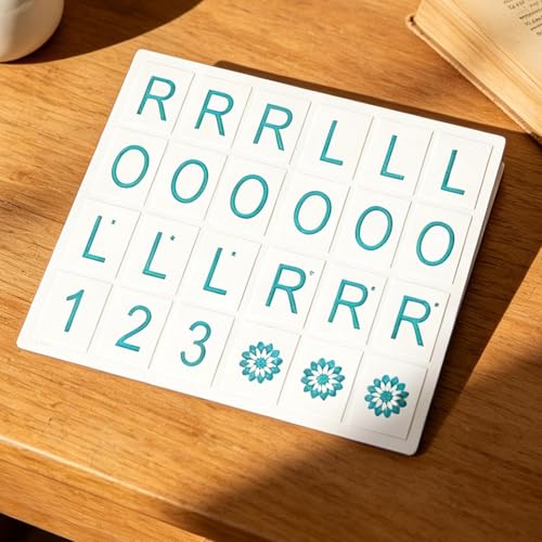 Mahjong Solo Practice Board - Solo Mahjong Board,18.5 * 16cm, Portable Tile Pattern Learning & Strategy Practice Boards for Beginners and Advanced Players - color: Sky Blue