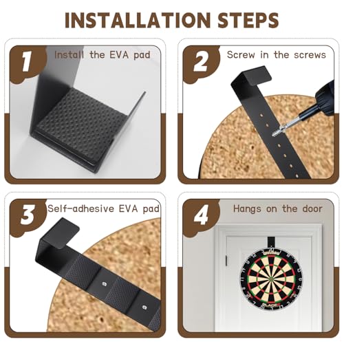 Dartboard Holder, Wall Hanging Bracket Set, Dartboard Hanging Set