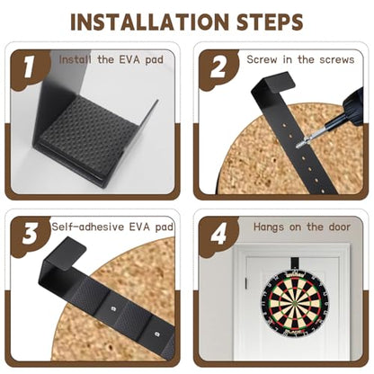 Dartboard Holder, Wall Hanging Bracket Set, Dartboard Hanging Set