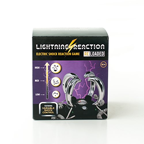 Lightning Reaction Reloaded Shocking Party Game – Electric Shock Challenge for Adults and Teens – Fun Party Games for Family and Groups – Unique Gift for Game Night