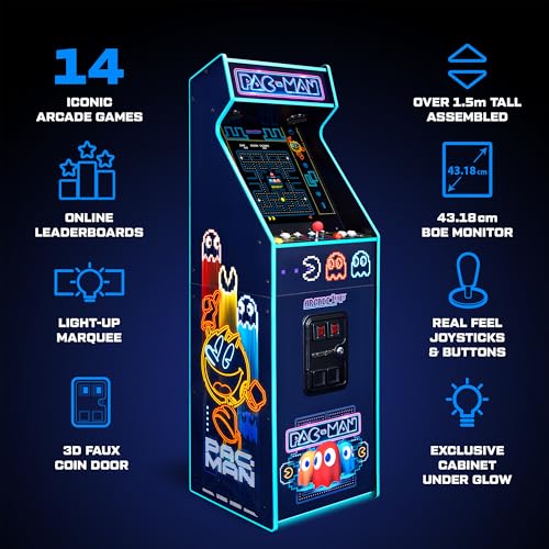 Arcade1Up PAC-Man Deluxe at Home Arcade Machine Neon Edition