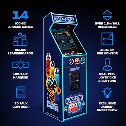 Arcade1Up PAC-Man Deluxe at Home Arcade Machine Neon Edition
