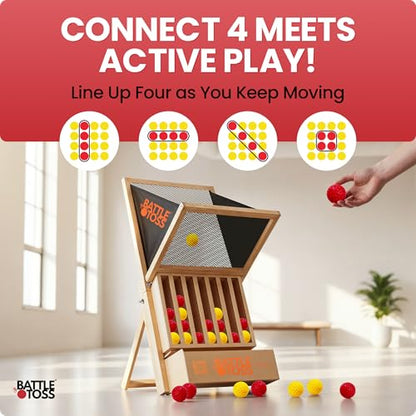 – Indoor/Outdoor Toss Game for Adults & Kids | Fast-Paced Strategy Game for Parties, Tailgates, BBQs & Game Nights | Wall-Mount or Floor Play