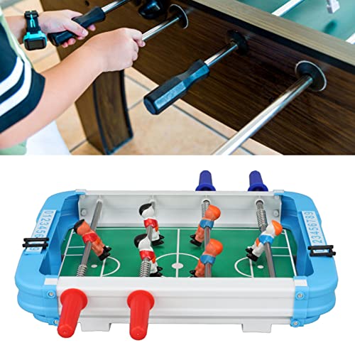 Mini Foosball Table, 10.2x7.3x2in Desktop Football Soccer Game, Parties Entertainment, Rounded Edges with Stable Grip for Kids Adults, Easy to Store