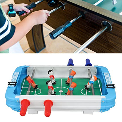 Mini Foosball Table, 10.2x7.3x2in Desktop Football Soccer Game, Parties Entertainment, Rounded Edges with Stable Grip for Kids Adults, Easy to Store