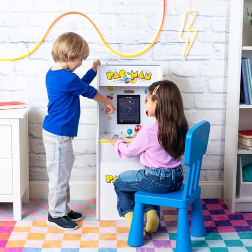 Arcade Classics Pac Man Jr Series Free Standing Machine, 3 Games, 8" Liquid Crystal Screen - Arcade Game for Basements, Garages, or Game Rooms - style: PacManJR Counter Series