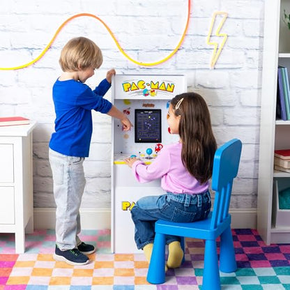 Arcade Classics Pac Man Jr Series Free Standing Machine, 3 Games, 8" Liquid Crystal Screen - Arcade Game for Basements, Garages, or Game Rooms - style: PacManJR Counter Series