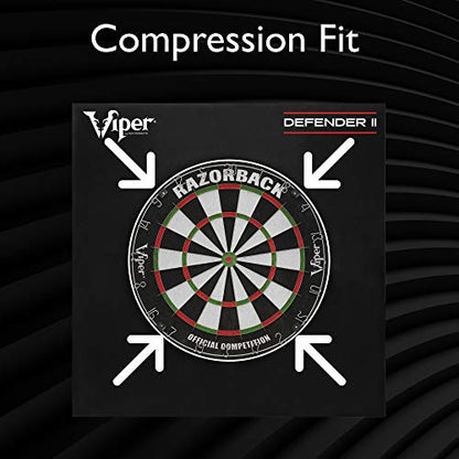 Viper Defender II Backboard & Sisal/Bristle Steel Tip Dartboard Bundle - style: Elite