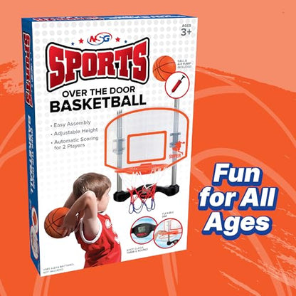 NSG Over The Door Basketball Hoop with Shot Clock, Electronic Scoring and Sound - style: Over The Door