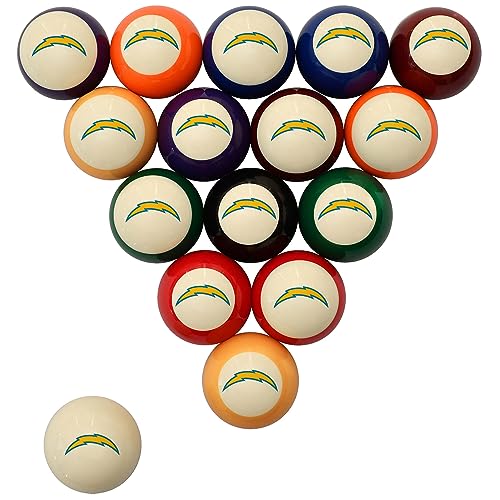 Imperial NFL Retro Billiard Ball Set - color: Los Angeles Chargers, Cream
