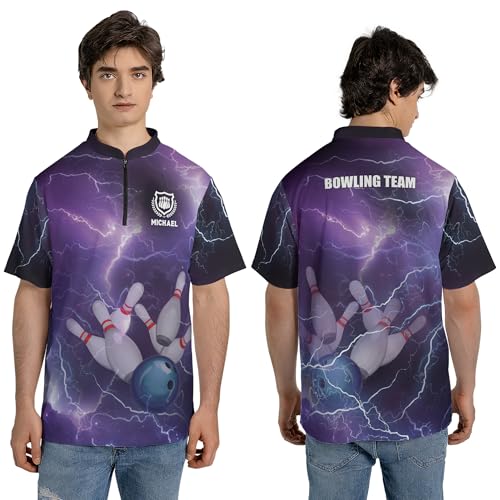 Personalized Custom Jersey for Men, Uniform Shirt for Bowling Team Gift - color: D1