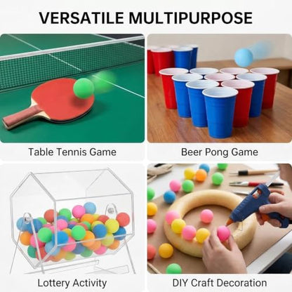 XIPEGPA Table Tennis Balls 30 or 80 Pack Ping Pong Balls 40 mm Entertainment Plastic Balls for Game Party Sports Activities Fun Games Handicrafts