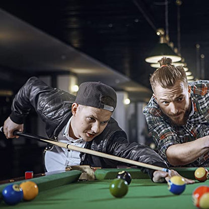 Professional Billiard Cue Sticks Heavy Duty Hardwood 58" Canadian Maple Pool Queue Stick with 13mm Tip,2-Piece,Set of 4
