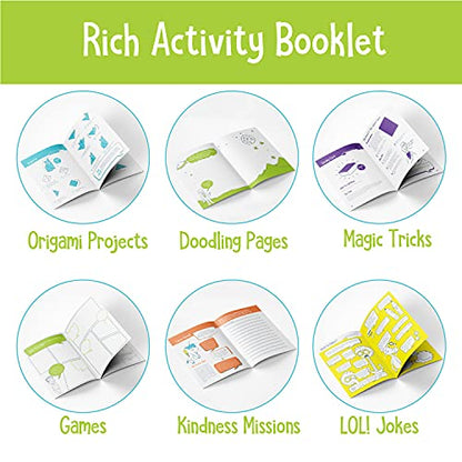Open The Joy On The Go Box, Road Trip Travel Games Activity Box, Includes Card Games, Craft Kits, and Other 50+ Travel Activities for Kids and Family Ages 4+