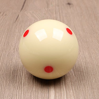 Loto AAA-Grade PRO Cup Standard Pool-Billiard Cue Ball with 6 Dots (2-1/4'', 6 oz) (Red)