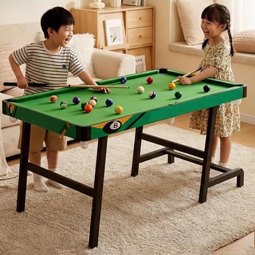 Compact Pool Table, Space-Saving Billiard Table Ideal for Home, Apartment and Basement Game Area - color: D