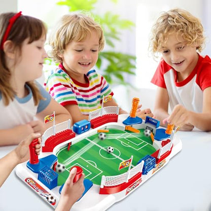 Mini Foosball Table Game for Kids: Soccer Gifts Toy for 3 4 5 6 7 8-12 Year Old Boys - Sports Football Board Games for Indoor Family Party - Perfect Christmas Birthday Gifts for Kids Age 3-12