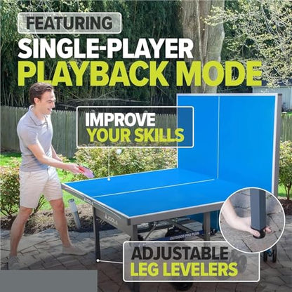 Table Tennis Table Tennis Table with Waterproof Net Set - Quick Assembly Aluminum Composite Outdoor Ping